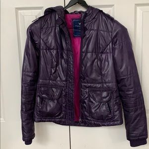 American Eagle Glossy Puffer